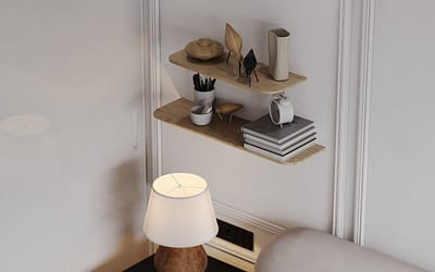 Eiken wandplank als interieuraccent | Alles Industrieel