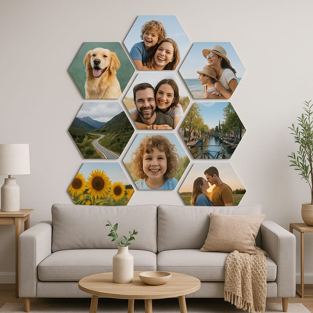 hexagon wandtegels foto hexagon fotos aan de muur