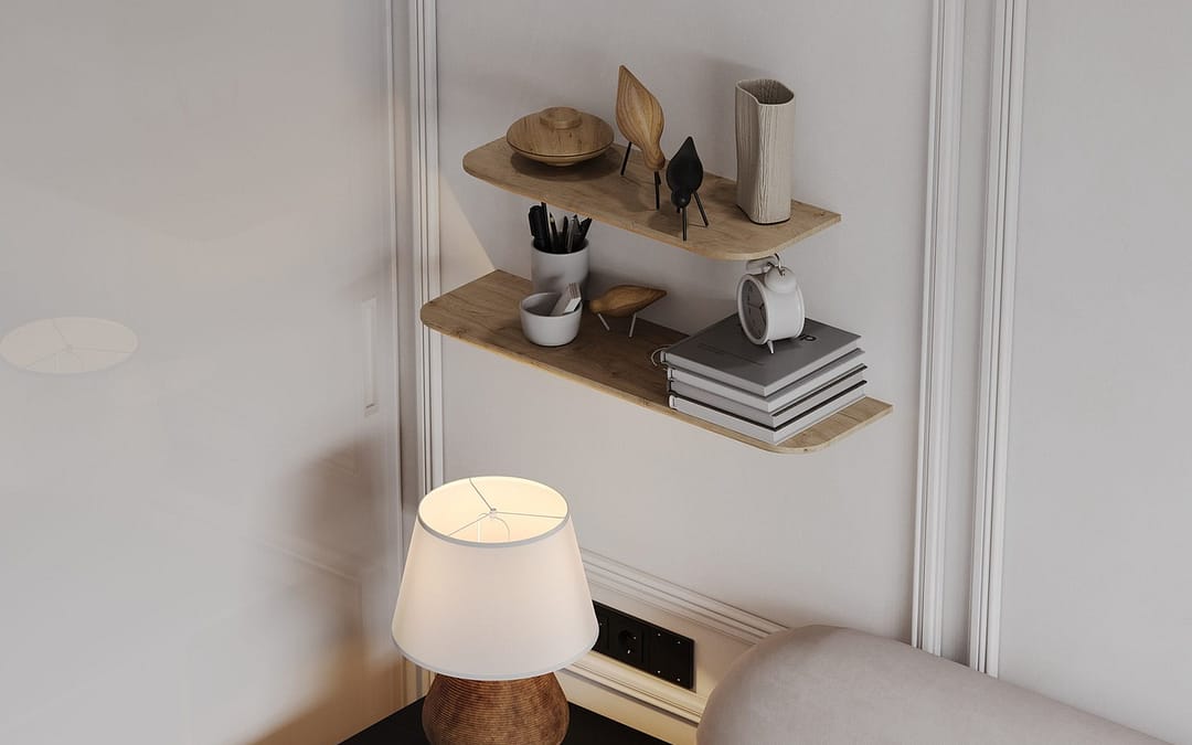 Eiken wandplank als interieuraccent | Alles Industrieel