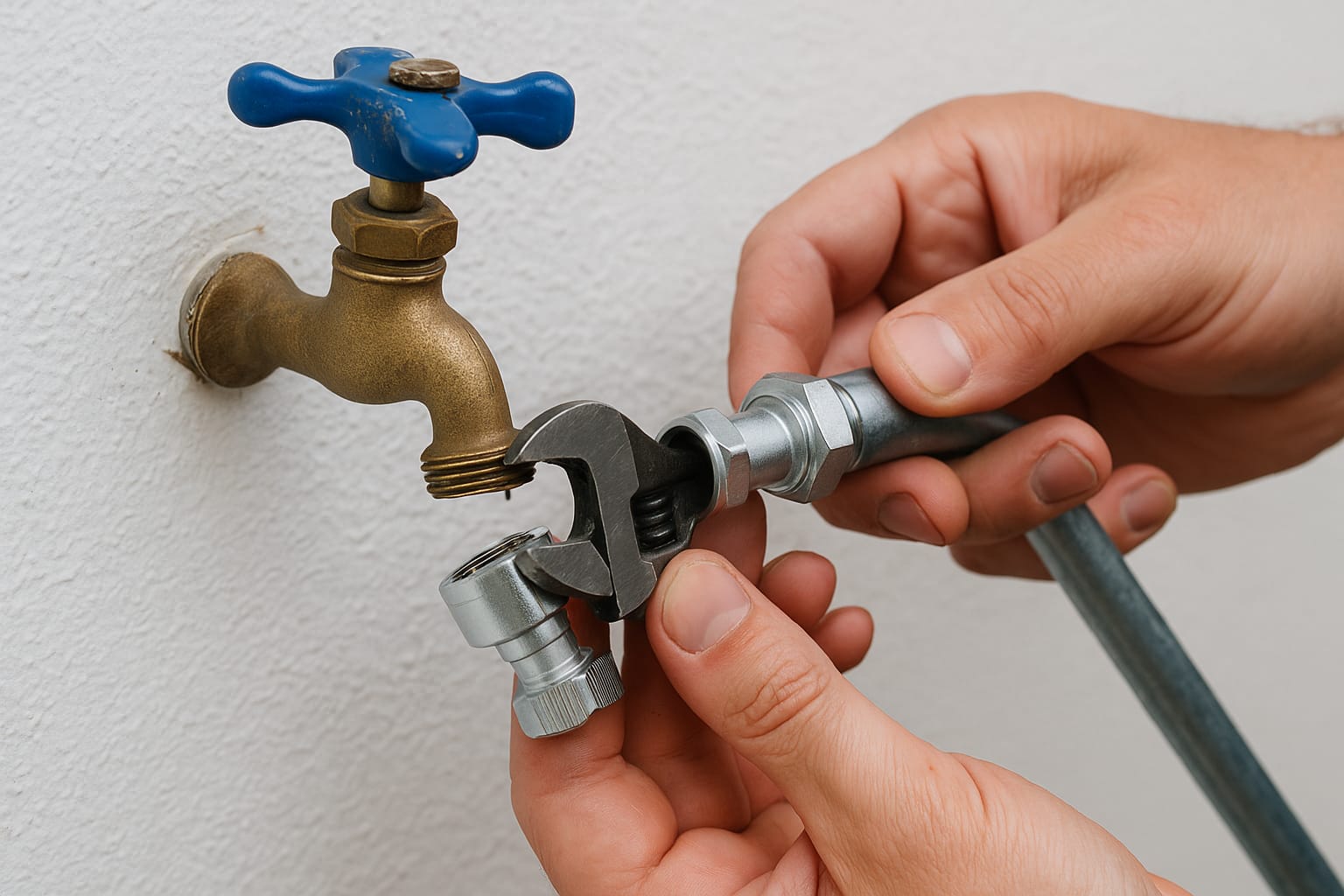 ChatGPT Image 2 jul 2025, 10_27_11 wasmachine kraan aan het vervangen