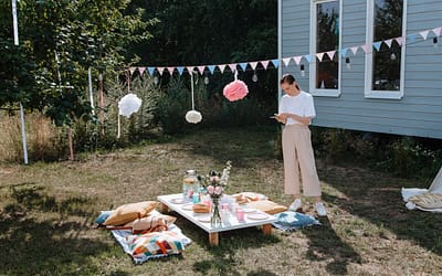 Lekker picknicken in eigen tuin