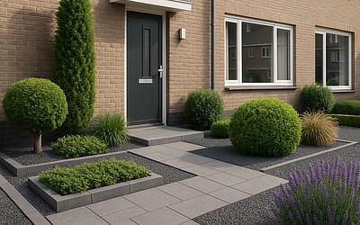 Onderhoudsvrije voortuin ideeën