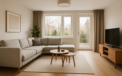 L vormige woonkamer inrichten