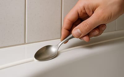 Kit afstrijken met een lepel